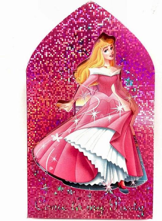 Actual product image Disney Princess Magic Cinderella Invitations (Pack of 6) (6 pcs.)