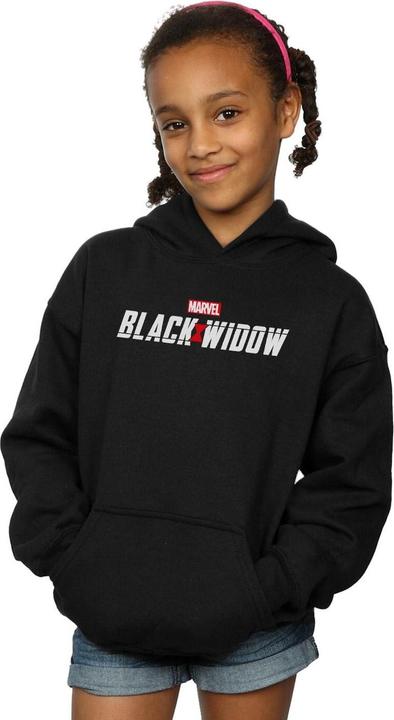 Produktbild Black Widow Movie Logo Kapuzenpullover Mädchen (140, 146)