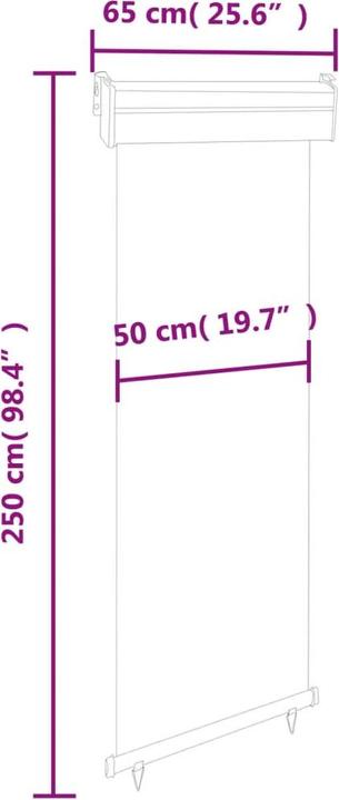 Image du produit VidaXL Auvent latéral (0.60 m)