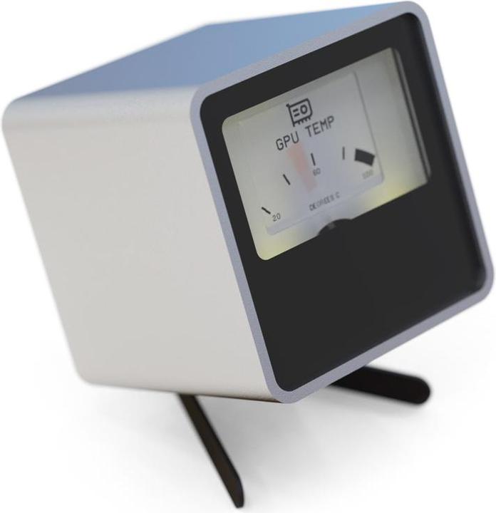 Streacom VU1-Dial - argento (1 Ventilatore)