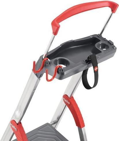 Actual product image Hailo L100 TopLine, aluminium safety stepladder, 3 steps (Stepladder, 70 cm)