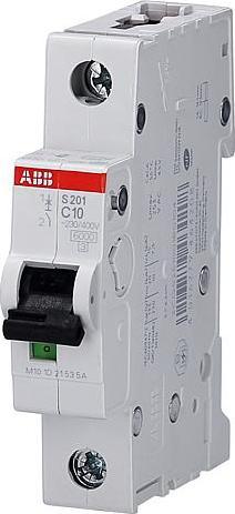 Immagine prodotto ABB Interruttore automatico S200 10A 1-P tipo C 6kA