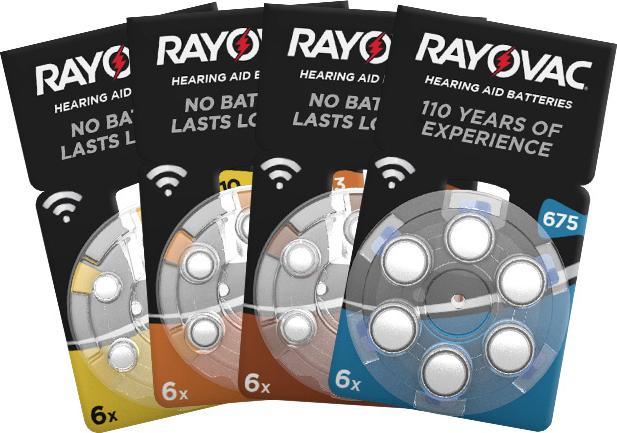 Image du produit Rayovac spécial acoustique (6 pcs, A312, 180 mAh)