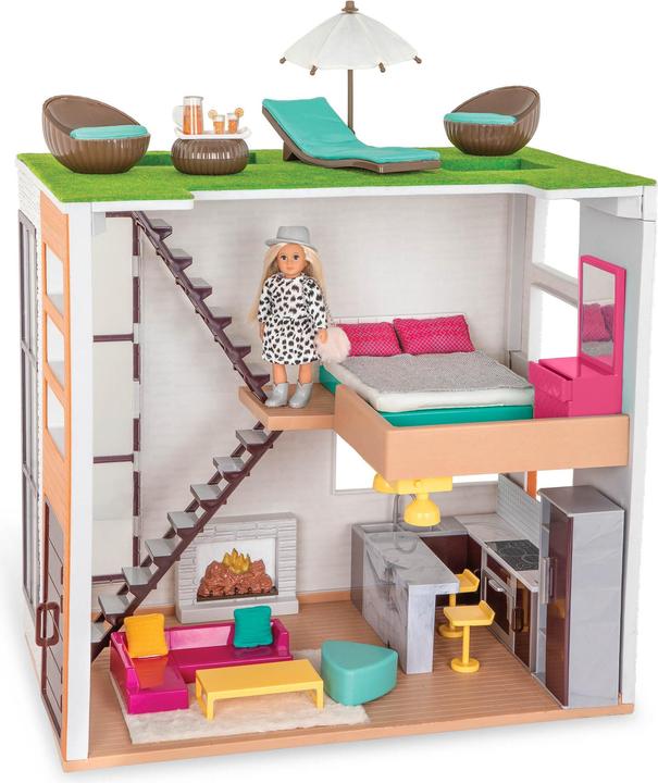 Actual product image Lori Doll's House Loft Play Set