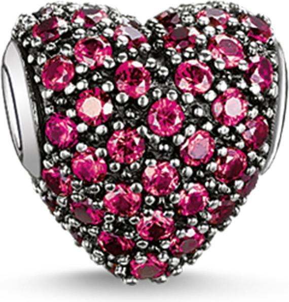Immagine prodotto Thomas Sabo Cuore rosso pavé di perline (Argento)
