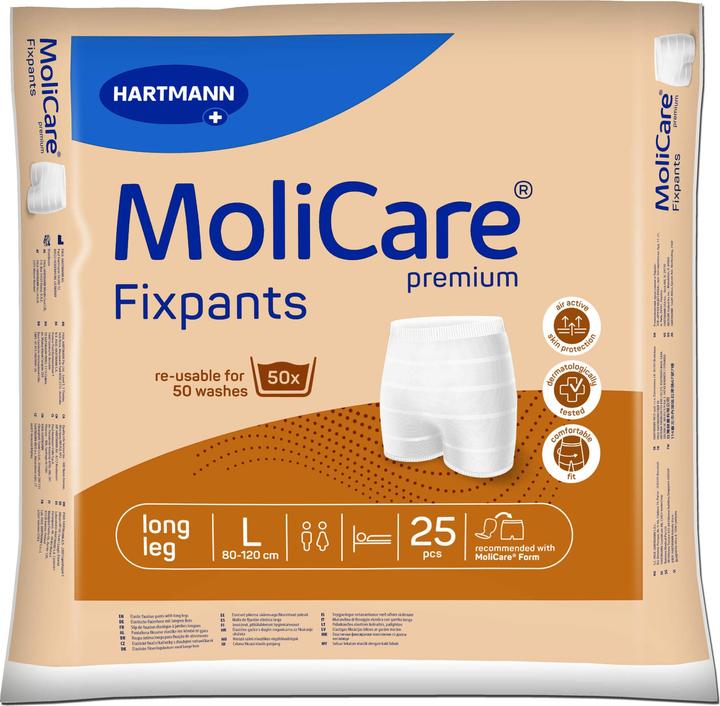 Immagine prodotto MoliCare Premium Fixpants pantaloni a gamba lunga per l'incontinenza (25 x, Grande)