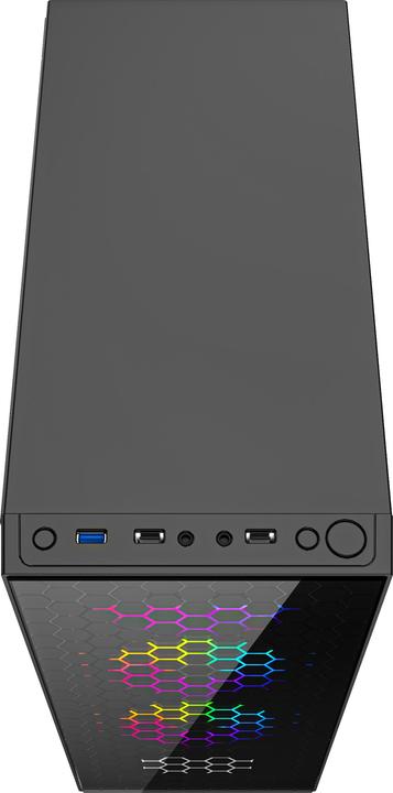Actual product image Gembird Gaming ARGB case Fornax 500 bl (ATX, Mini-ITX, mATX, uATX)