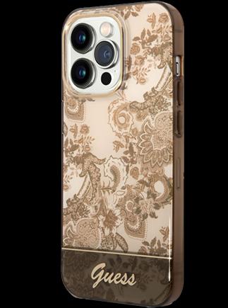 Immagine prodotto Guess GUHCP14XHGPLHC Custodia rigida iPhone 14 Pro Max 6,7" ocra Collezione Porcelain (Apple iPhone 14 Pro Max)