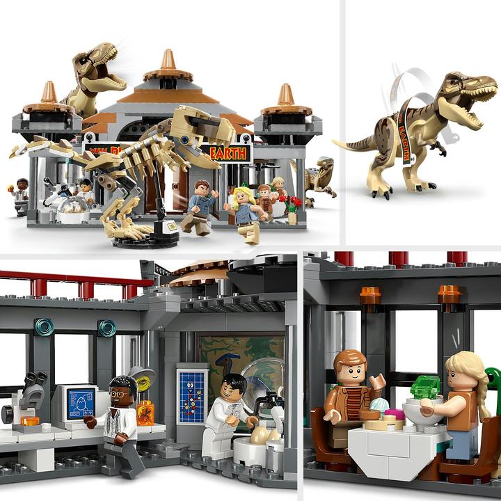 Actual product image LEGO Attack of the T. rex and the raptor on the visitor centre (76961, LEGO Jurassic World)