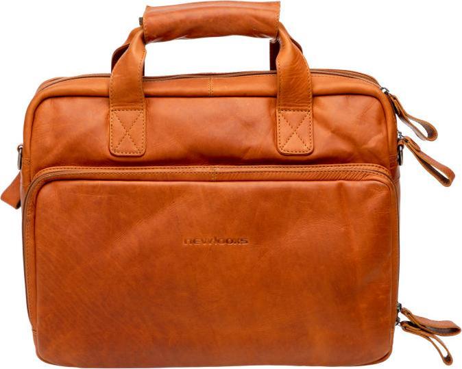 Image du produit New Looxs Sacoche De Vélo Cali En Cuir Cognag 17l.