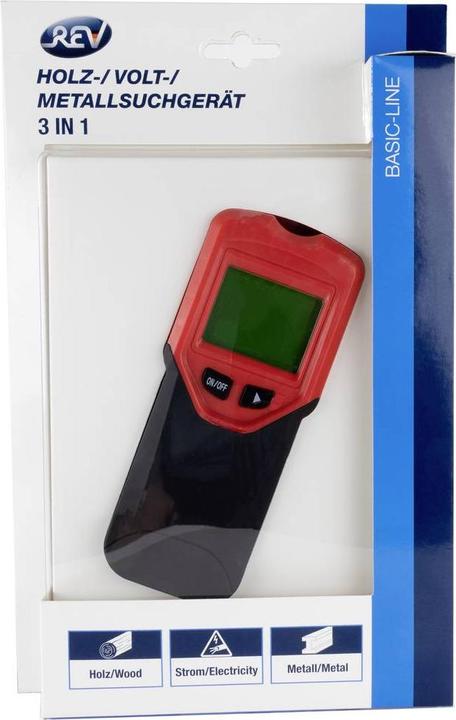 Actual product image REV 3in1 search device for wood, metal + tension