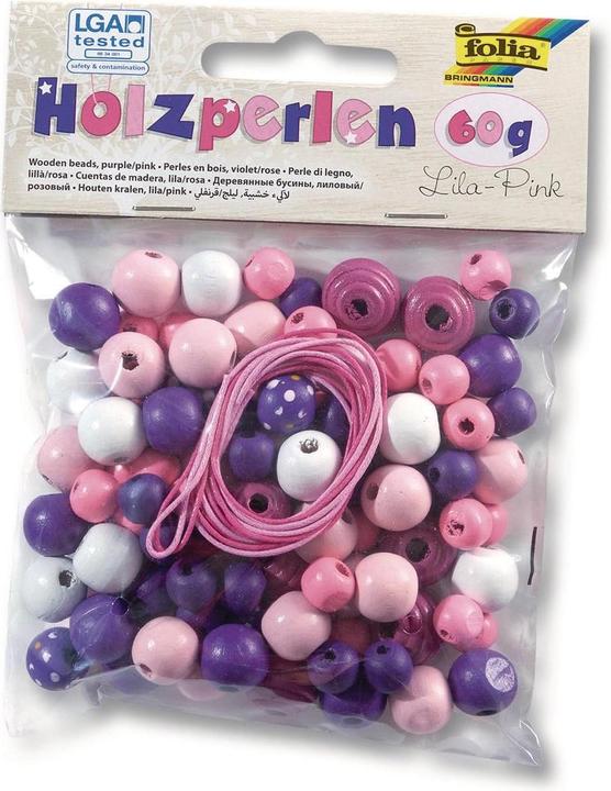 Actual product image Folia Wood Beads