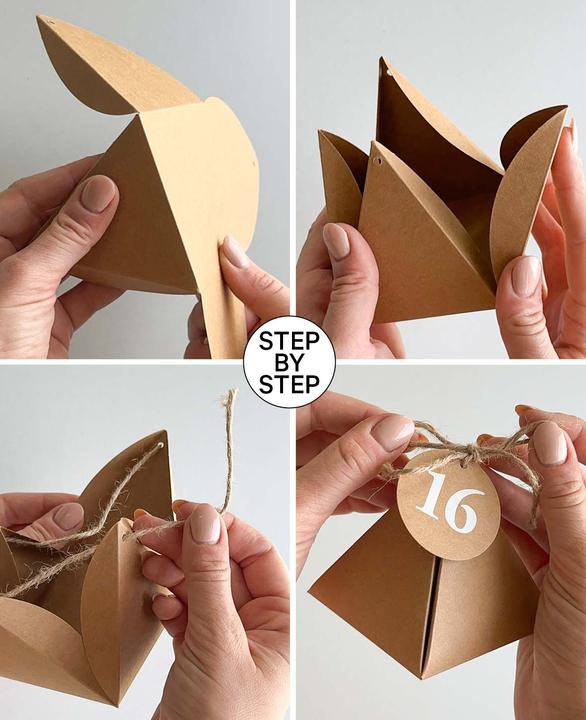 Produktbild I Am Creative Adventskalender-Boxen 8x8x8 cm, 49tlg.