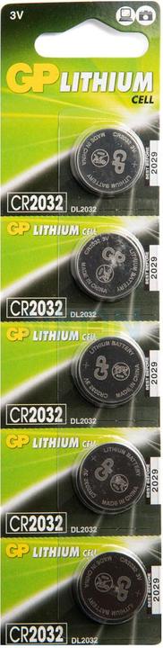 GP Batteries Cr2032 (5 pcs., CR2032, 220 mAh)