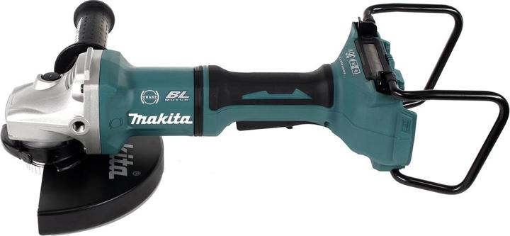 Actual product image Makita DGA 900 GKX2 Battery Angle Grinder 36V ( 2x18V ) 230mm Brushless + 2x Battery 6,0Ah + Ezynut + (230 mm)