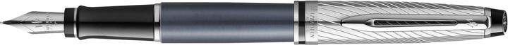 Immagine prodotto Waterman Stilografica Expert DeLuxe Grey C.C. (M-blu) (Grigio, Argento, 1 x)