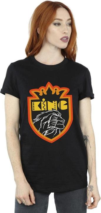 Actual product image Disney Womens/Ladies The Lion King Crest Cotton Boyfriend T-Shirt (XXL)