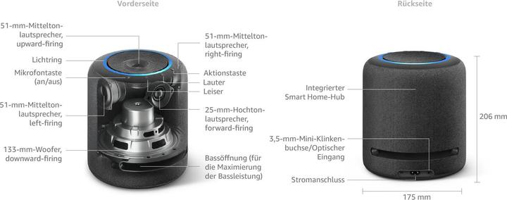 Produktbild Amazon Echo Studio (Amazon Alexa)
