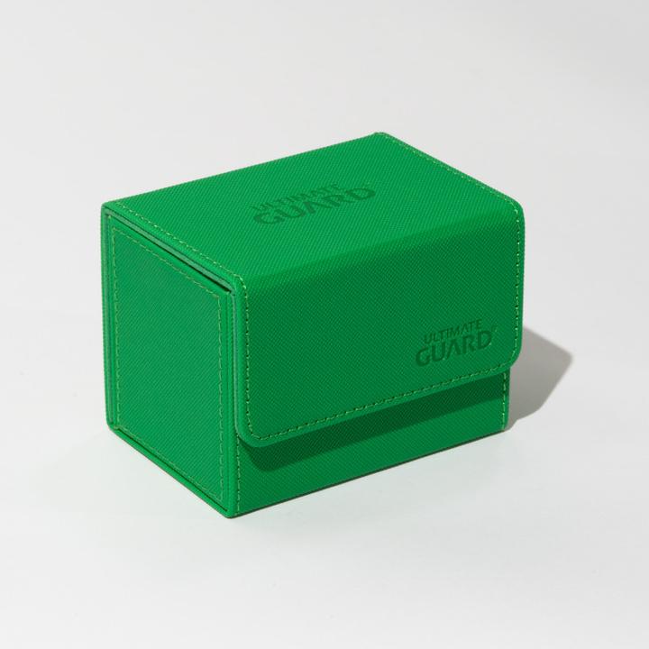 Actual product image Ultimate Guard Card Box XenoSkin Sidewinder Monocolor 80+ Green