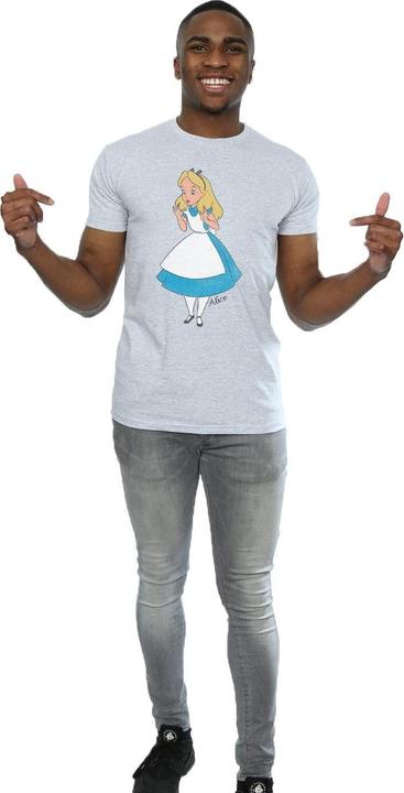 Actual product image Disney Mens Alice In Wonderland Surprised Alice T-Shirt (M)
