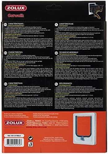 Produktbild Zolux weisse katzenklappe für holztür (Manuelle Katzenklappe)