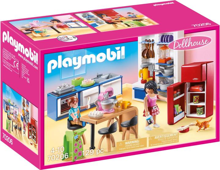Playmobil Family Kitchen (70206, Playmobil Dollhouse)