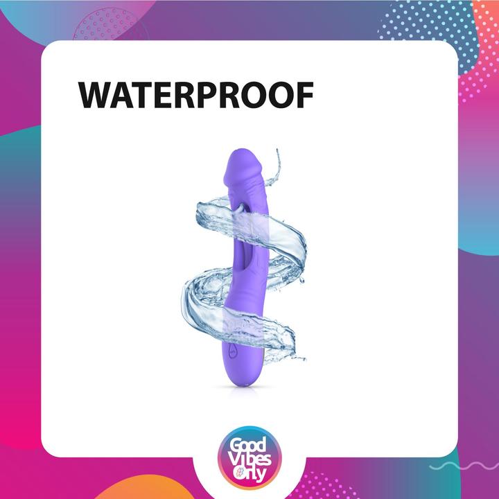 Productafbeelding Good Vibes Only Vlas - Vibrerende dildo met stimulator op punt G