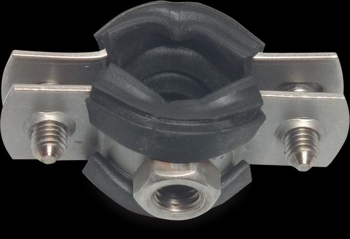 Actual product image Bevo Schraubrohrschelle Edelstahl 304 102-116 mm x M8/M10 Innengewinde Typ 2-Teilig
