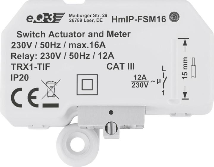 Produktbild EQ-3 Schalt-Mess-Aktor 1-fach 16 A (Schaltaktor)