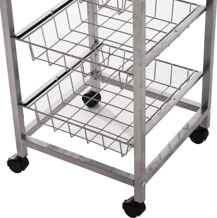 Image du produit Homcom Chariot de cuisine