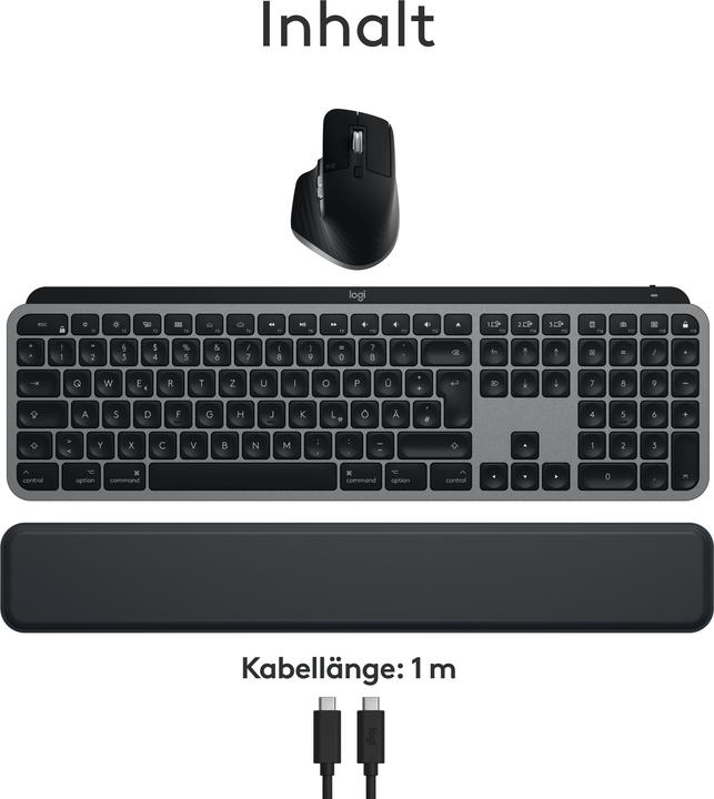 Produktbild Logitech MX Keys S Combo for Mac (DE, Kabellos)