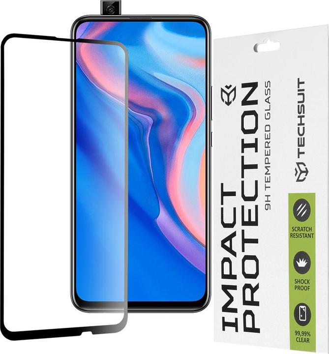 Produktbild Techsuit - 111D Full Cover / Full Glue Glass - Huawei P Smart Z / Y9 Prime 2019 - Black (1 Stück, Huawei Y9 Prime (2019), Huawei P Smart Z)