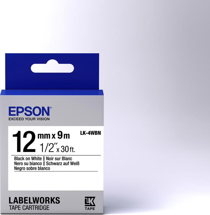 Produktbild Epson Lk-4wbn (1.20 cm, Weiss)