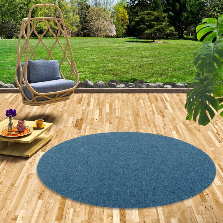 Produktbild Snapstyle Kunstrasen Rasenteppich mit Noppen Kingston Rund (200 x 200 cm)