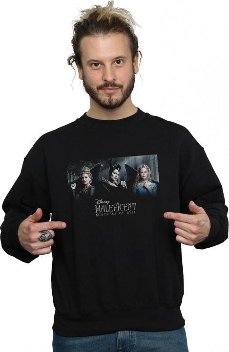 Actual product image Disney Mens Maleficent Mistress Of Evil Character Poster Sweatshirt (XXL)
