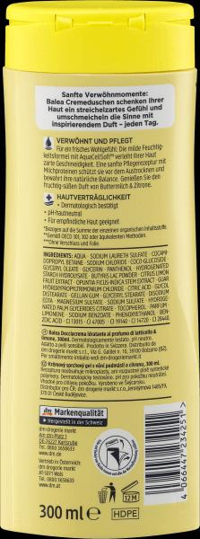 Image du produit dm Balea Crème de douche Buttermilk&Lemon (300 ml)