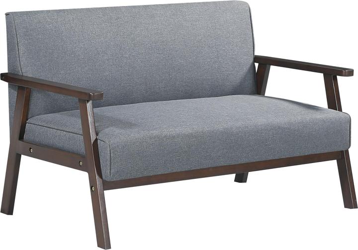 Image du produit En.Casa 2-Sitzer Polstersofa Kinda 121x69x75 cm Grau (2 places)
