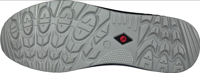 Immagine prodotto ISM Scarpa professionale CLIFTON ST LOW taglia 46 in pelle idrofoba nera/rossa (O2, 46)
