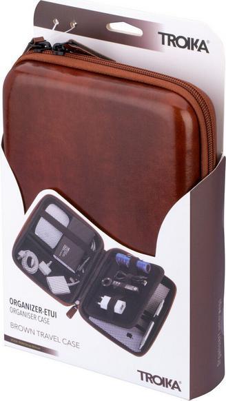 Produktbild Troika BROWN TRAVEL CASE Organizer-Etui mit Reissverschluss, braun/schwarz