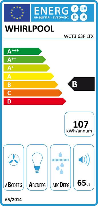 Energie-Label Whirlpool WCT3 63F LTX