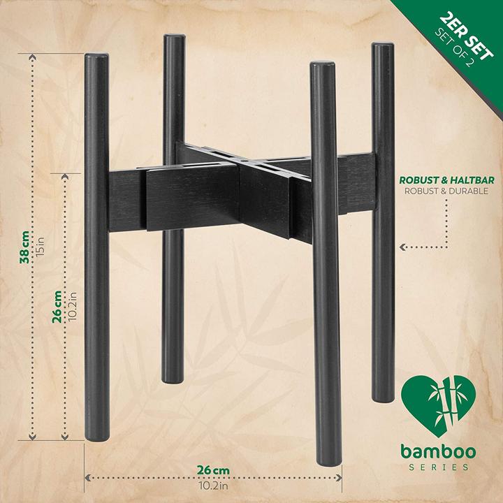 Actual product image Rubberneck Plant stand 2 pieces, Black