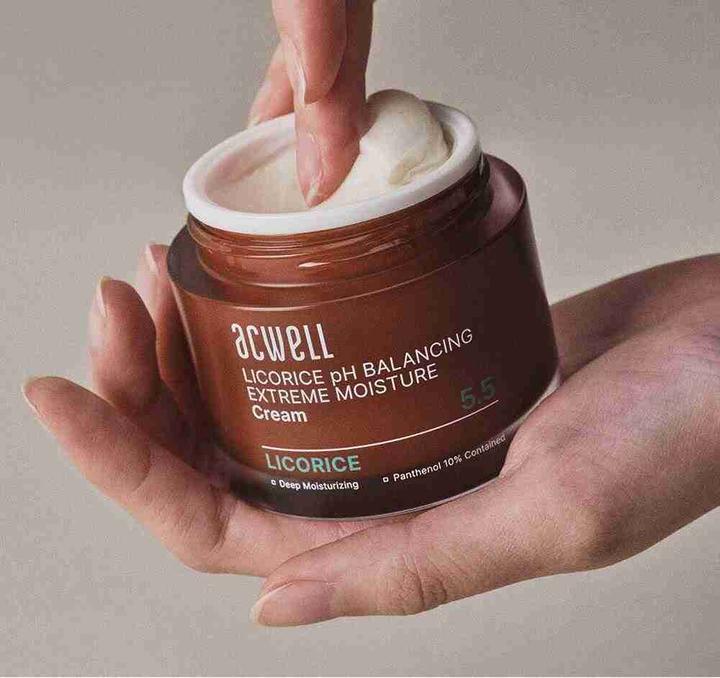Immagine prodotto Acwell Crema Idratante Estrema Riequilibrante pH alla Liquirizia (55 ml, Crema 24h)