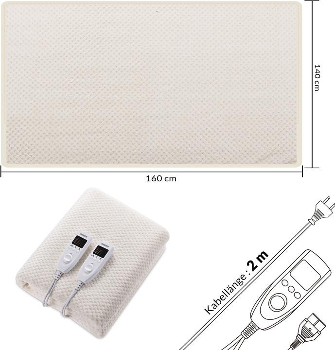 Immagine prodotto Monzana Sottocoperta elettrica (160 x 140 cm)