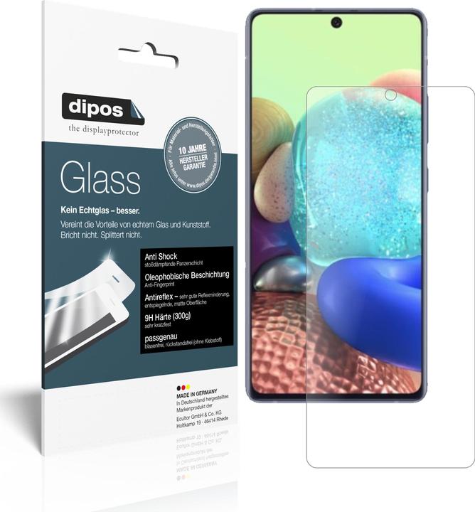 Actual product image Dipos Screen Protector Anti-Shock (2 Piece, Samsung Galaxy A71)