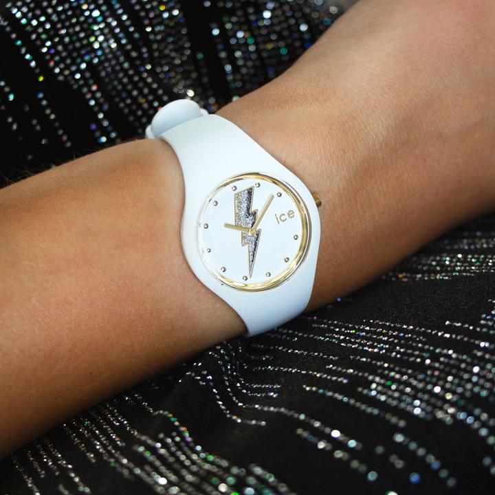 Immagine prodotto ICE Watch Ghiaccio Glam Rock Bianco Elettrico (Orologio da polso analogico, 34 mm)