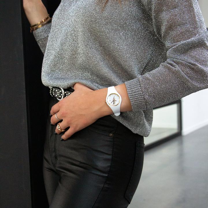 Immagine prodotto ICE Watch Ghiaccio Glam Rock Bianco Elettrico (Orologio da polso analogico, 34 mm)