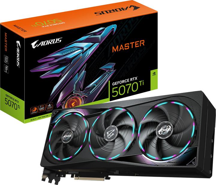 Actual product image Gigabyte AORUS GeForce RTX 5070 Ti Master (16 GB)