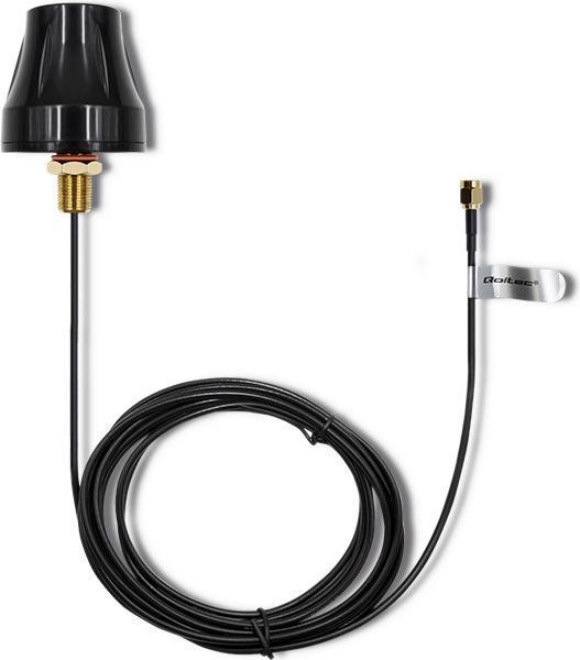 Qoltec 57037 Antenne omnidirectionnelle 4G LTE DUAL | 5 dBi | Extérieur (4G)