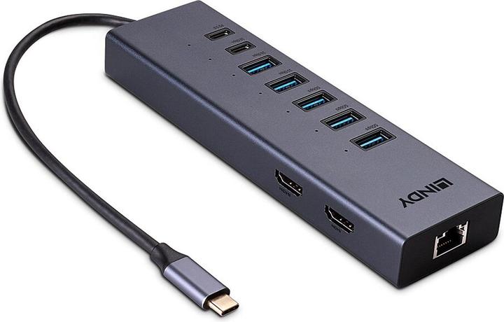 Immagine prodotto Lindy DST-Mini Duo (USB-C, 10 Porti)