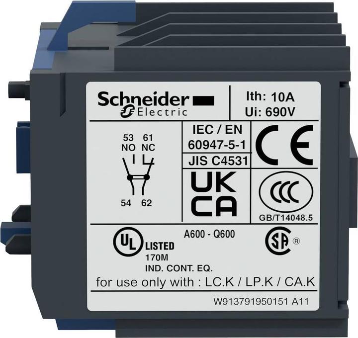 Produktbild Schneider Electric Hilfskontaktblock 1 Schließer 1 Öffner